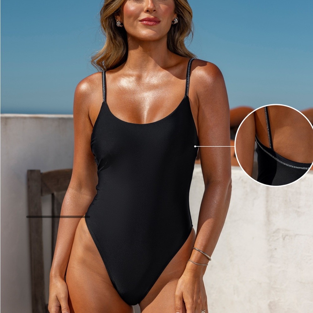 NWT medium one piece scoop back swimsuit